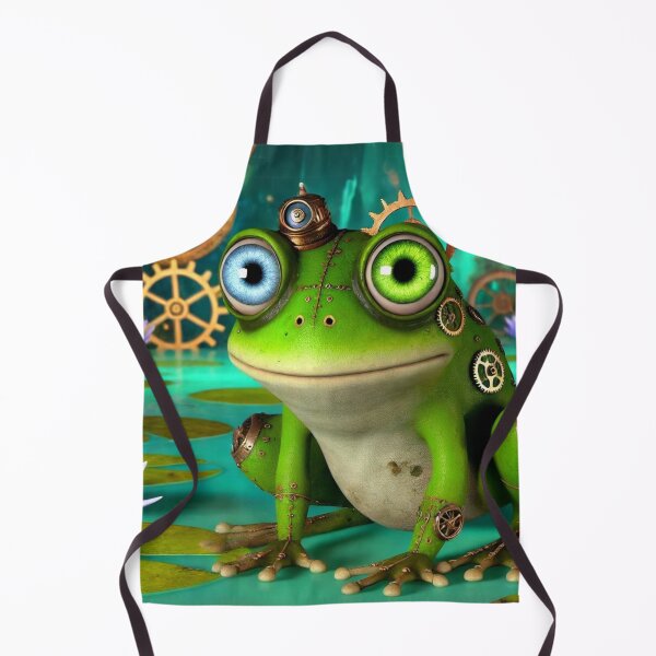 Item preview, Steampunk Edible Frog in Lily Pad Wonderland designed and sold by Sillytoe.