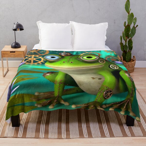 Item preview, Steampunk Edible Frog in Lily Pad Wonderland designed and sold by Sillytoe.