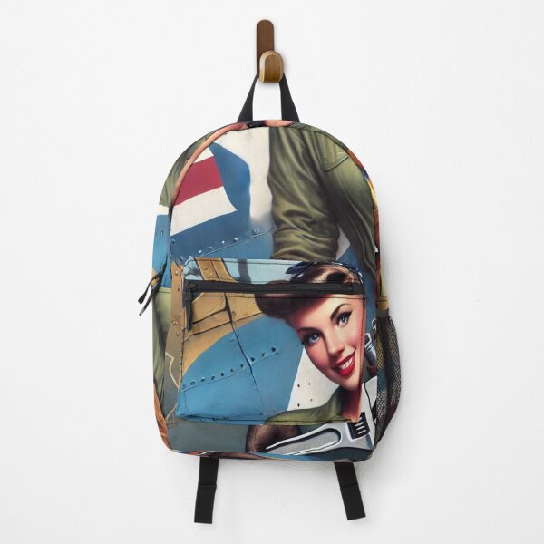 Item preview, WWII Nose Art Pin-Up Mechanic – Vintage Aviation Artwork designed and sold by ilconte87.