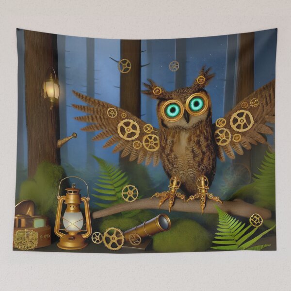 Item preview, Steampunk Eurasian Eagle-Owl designed and sold by Sillytoe.