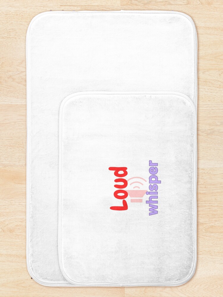 Thumbnail 5 of 6, Bath Mat, Loud Whisper designed and sold by Monem-RASH.