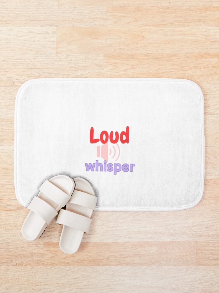 Thumbnail 1 of 6, Bath Mat, Loud Whisper designed and sold by Monem-RASH.