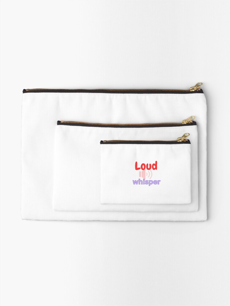 Thumbnail 2 of 4, Zipper Pouch, Loud Whisper designed and sold by Monem-RASH.