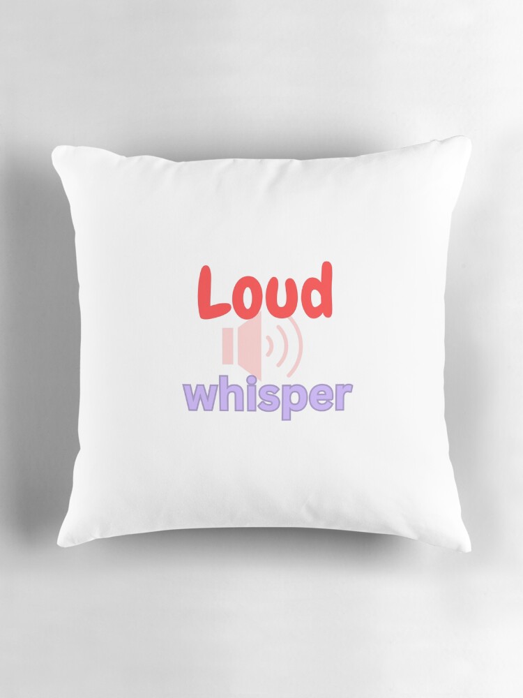 Thumbnail 3 of 4, Pillow, Loud Whisper designed and sold by Monem-RASH.