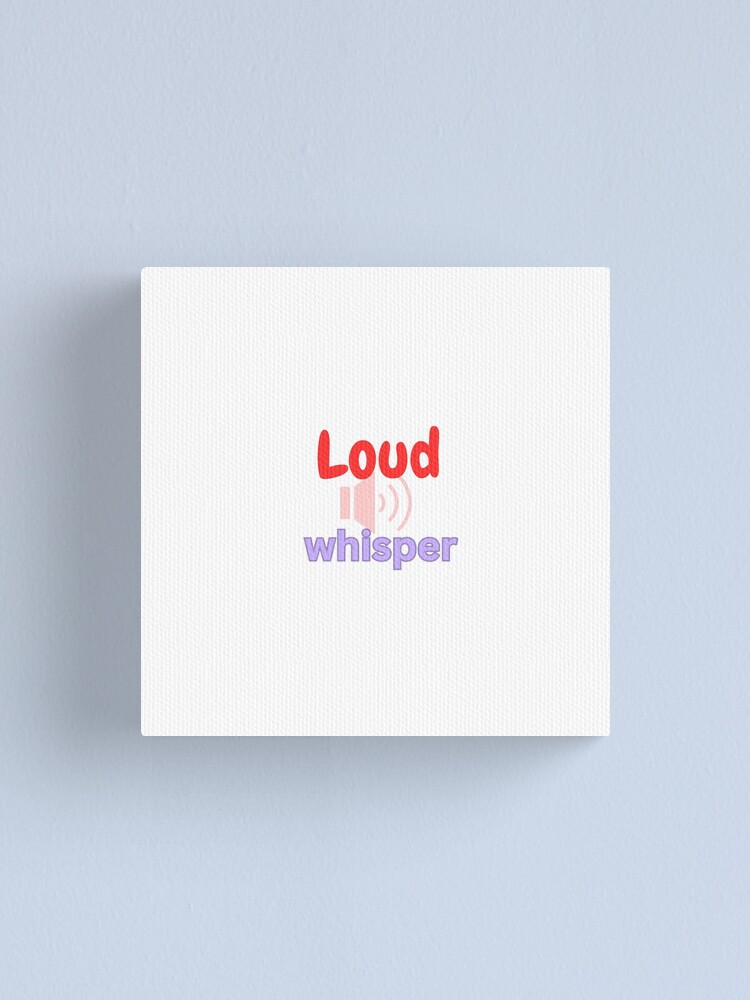 Thumbnail 1 of 3, Canvas Print, Loud Whisper designed and sold by Monem-RASH.