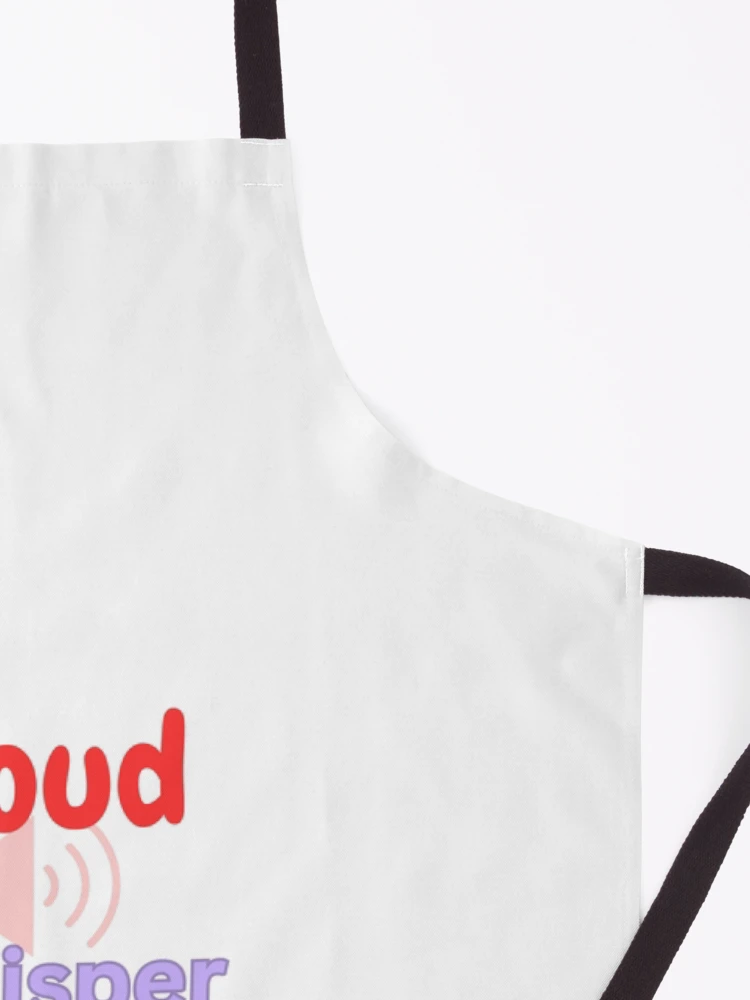 Thumbnail 3 of 6, Apron, Loud Whisper designed and sold by Monem-RASH.