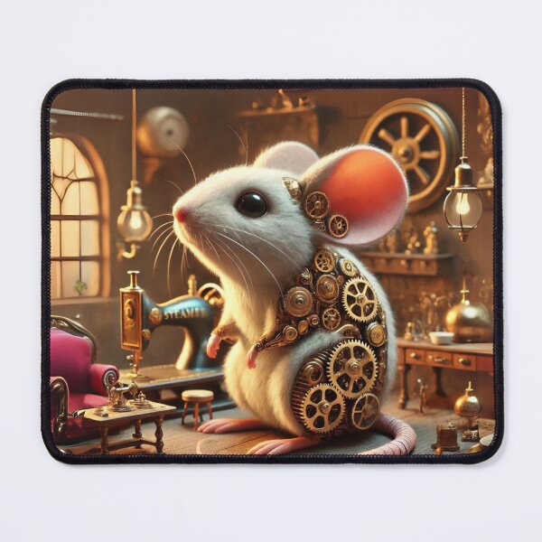 Item preview, Steampunk Fancy Mouse with Gears designed and sold by Sillytoe.