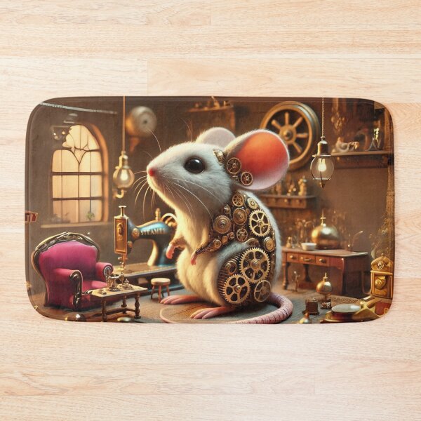 Artikelvorschau, Steampunk Fancy Maus mit Zahnrädern entworfen und verkauft von Sillytoe.