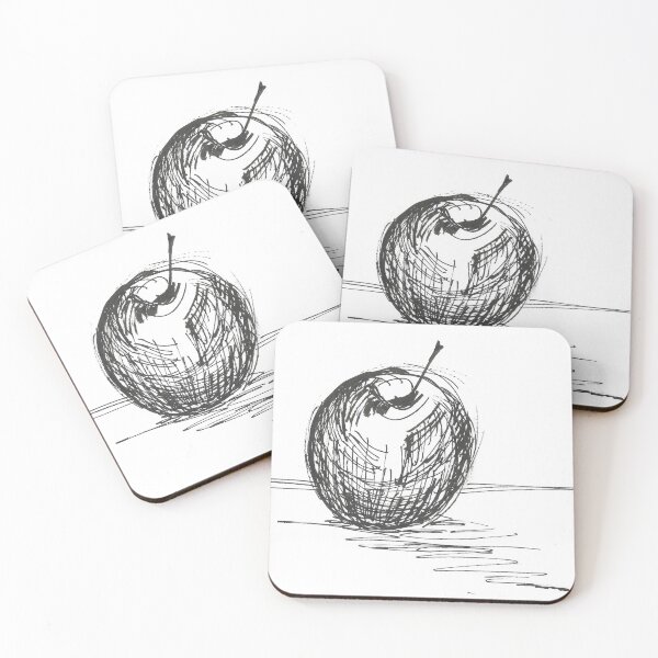 Item preview, Apple in ink designed and sold by Jeff-Wiegand.