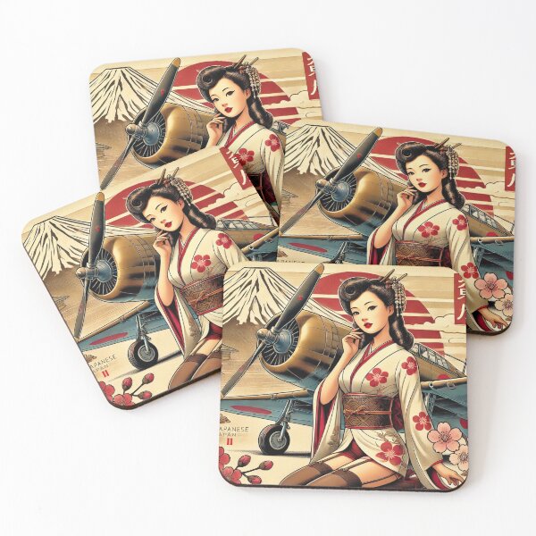 Item preview, WWII Nose Art Pin-Up – Japanese Aviation Beauty designed and sold by ilconte87.