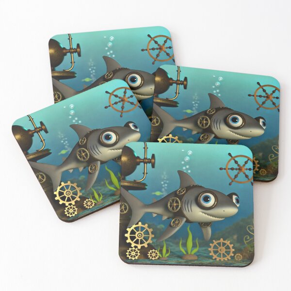 Item preview, Steampunk Galapagos Shark Adventure designed and sold by Sillytoe.