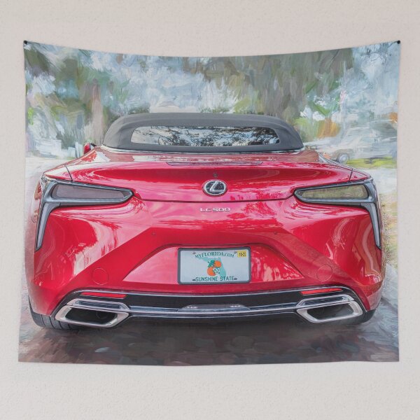 Item preview, 2021 Infrared Lexus LC500 Convertible X110 designed and sold by RichFrancoCars.