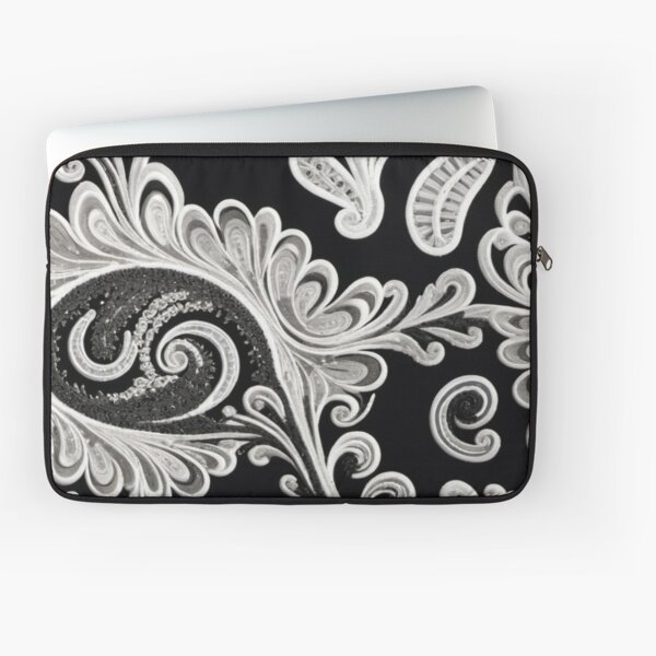 Aperçu de l'œuvre Couleurs classiques : Broderie de noir et blanc créée et vendue par VibVie.