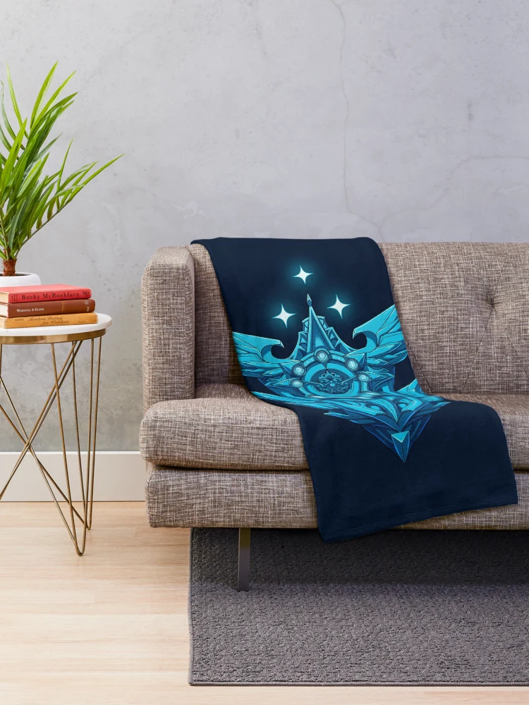 Thumbnail 2 of 6, Throw Blanket, Starlight Shield Banner designed and sold by Renezuo.