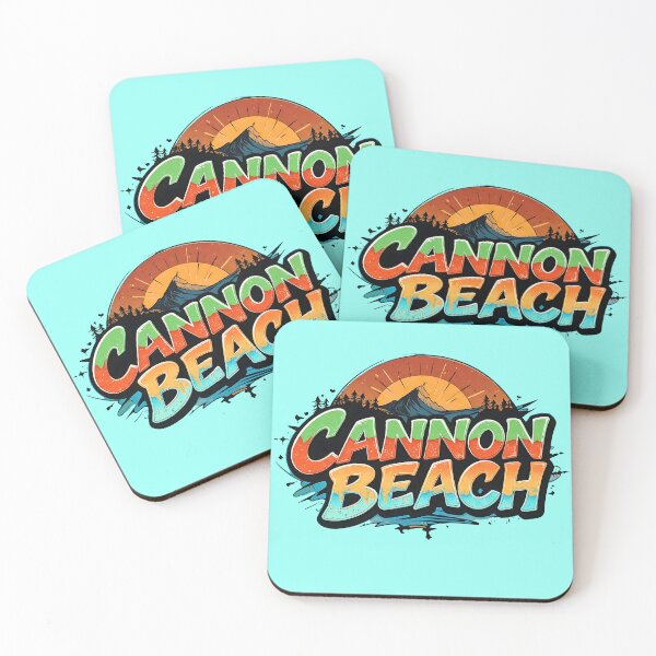 Item preview, Cannon Beach Retro Sunset Oregon Coastal Adventure Vibes designed and sold by BorgSpareParts.