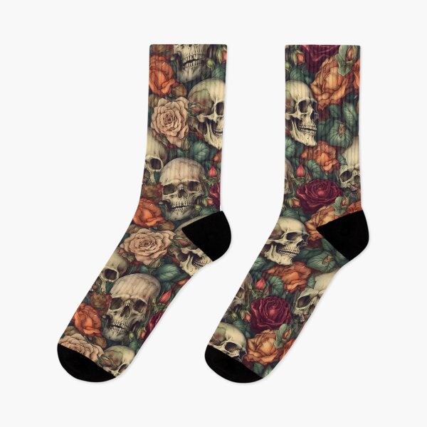Item preview, Skulls and Roses designed and sold by TheeDigitalDen.
