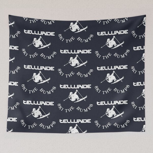 Item preview, Ski The Bumps - Telluride Retro 70s/80s Tourist Souvenir designed and sold by acquiesce13.
