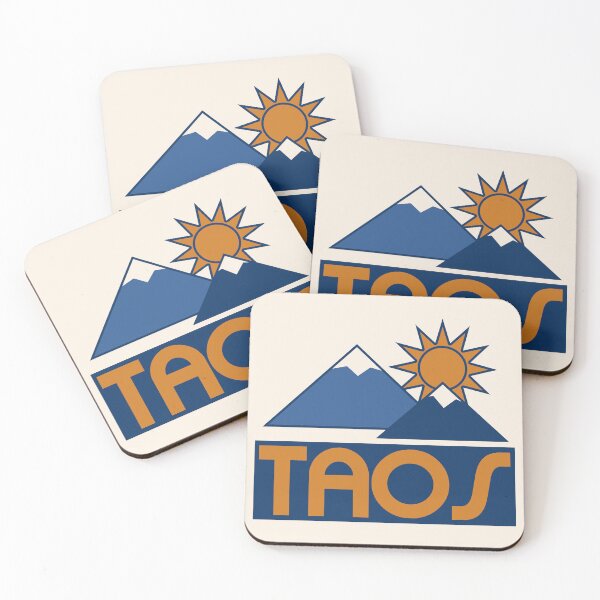 Item preview, Retro Taos 70s/80s Style Skiing Mountain Peaks designed and sold by acquiesce13.