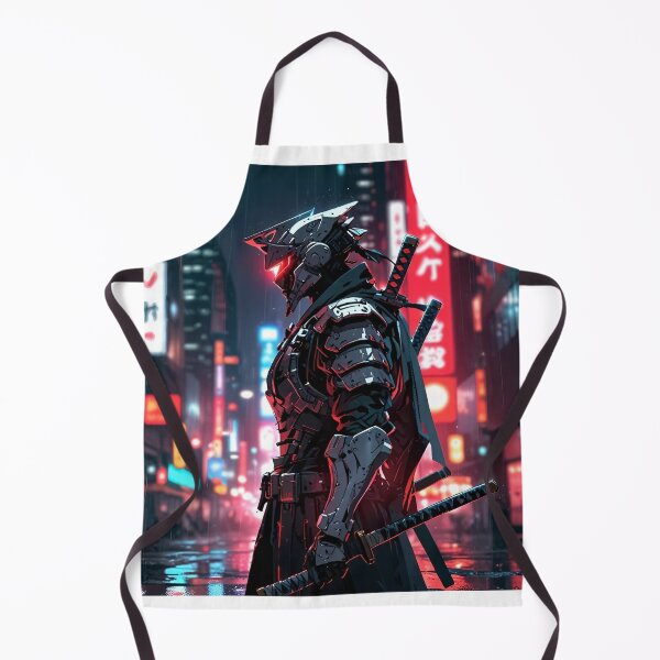 Item preview, Cyber Ronin Samurai – Lone Warrior in Neon Rain designed and sold by ShadowTek.