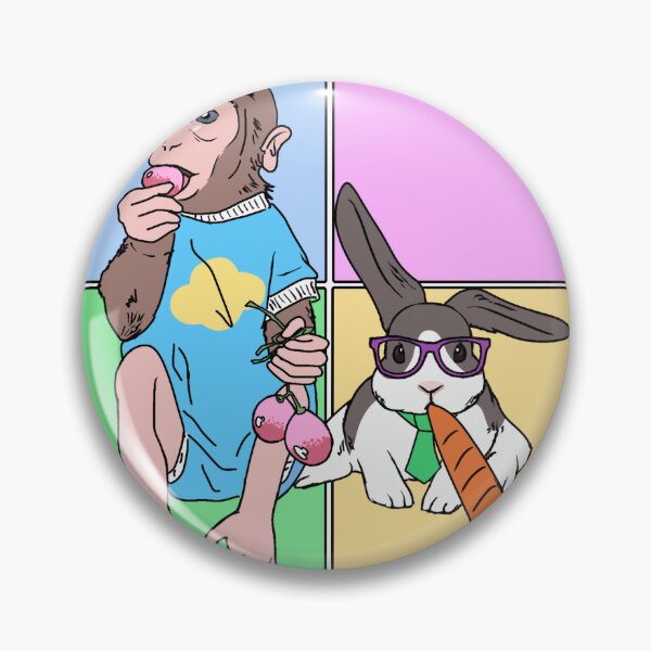 Item preview, MONKEY AND BUNNY: FUNNY FRIENDS designed and sold by clararteh.