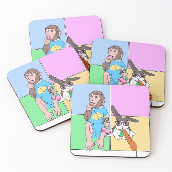 Item preview, MONKEY AND BUNNY: FUNNY FRIENDS designed and sold by clararteh.