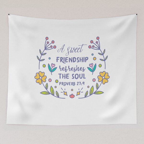 Item preview, A Sweet Friendship Refreshes The Soul Proverb 27:9 designed and sold by Roland1980.