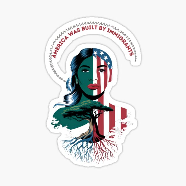 Item preview, America Was Built by Immigrants Refugee Rights designed and sold by ketkacreations.