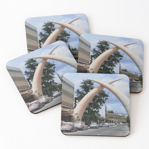 Item preview, Colorized Mombasa Kenya Elephant Tusk Arches designed and sold by JerryFrank.