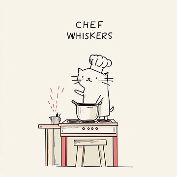 Artwork thumbnail, Cat Cooking by Rtymer