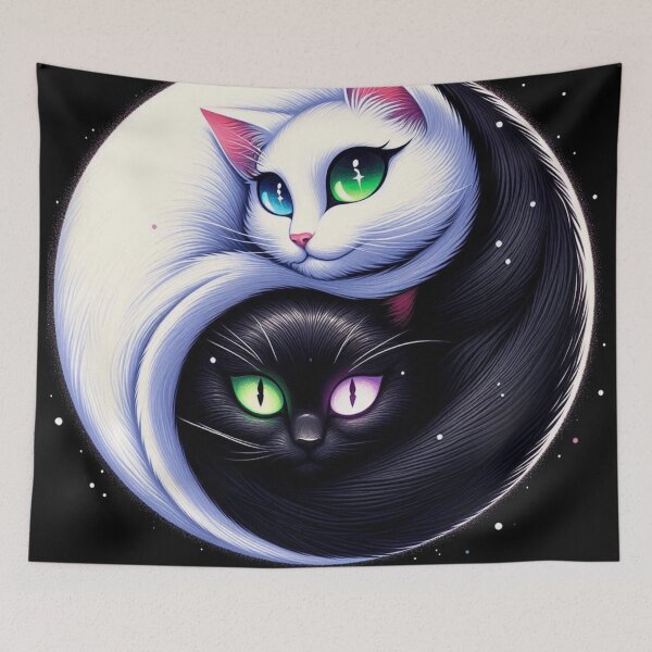 Artikelvorschau, Yin-Yang-Katzenharmonie entworfen und verkauft von red one.