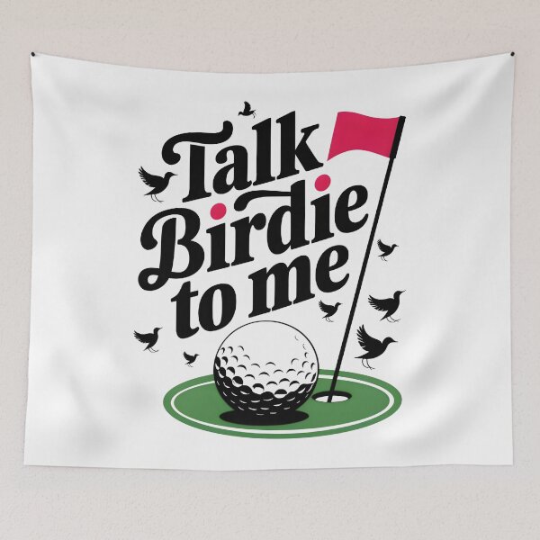 Item preview, Talk Birdie To Me Funny Golf Pun  designed and sold by BuxomBabe21.