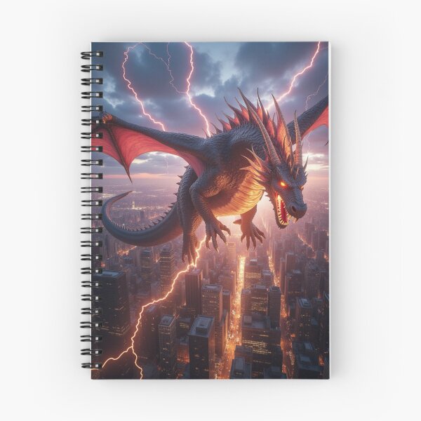 Item preview, Dragon Flying over NYC designed and sold by creatyfusion.