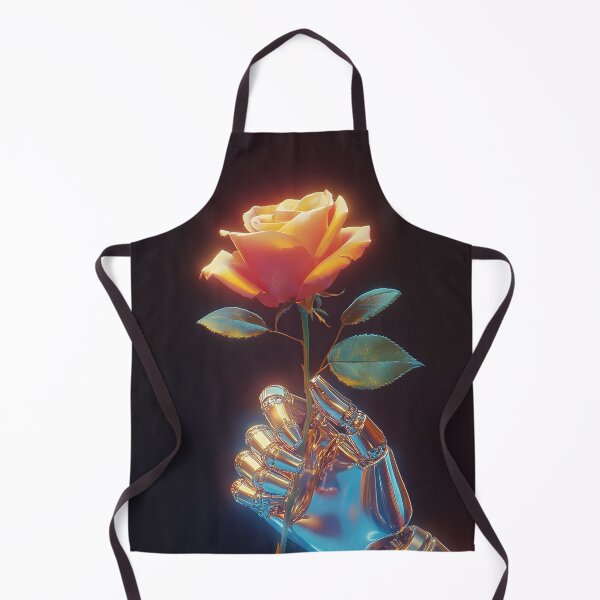 Item preview, Robot hand holding a glowing rose designed and sold by Dpixelgalaxy.
