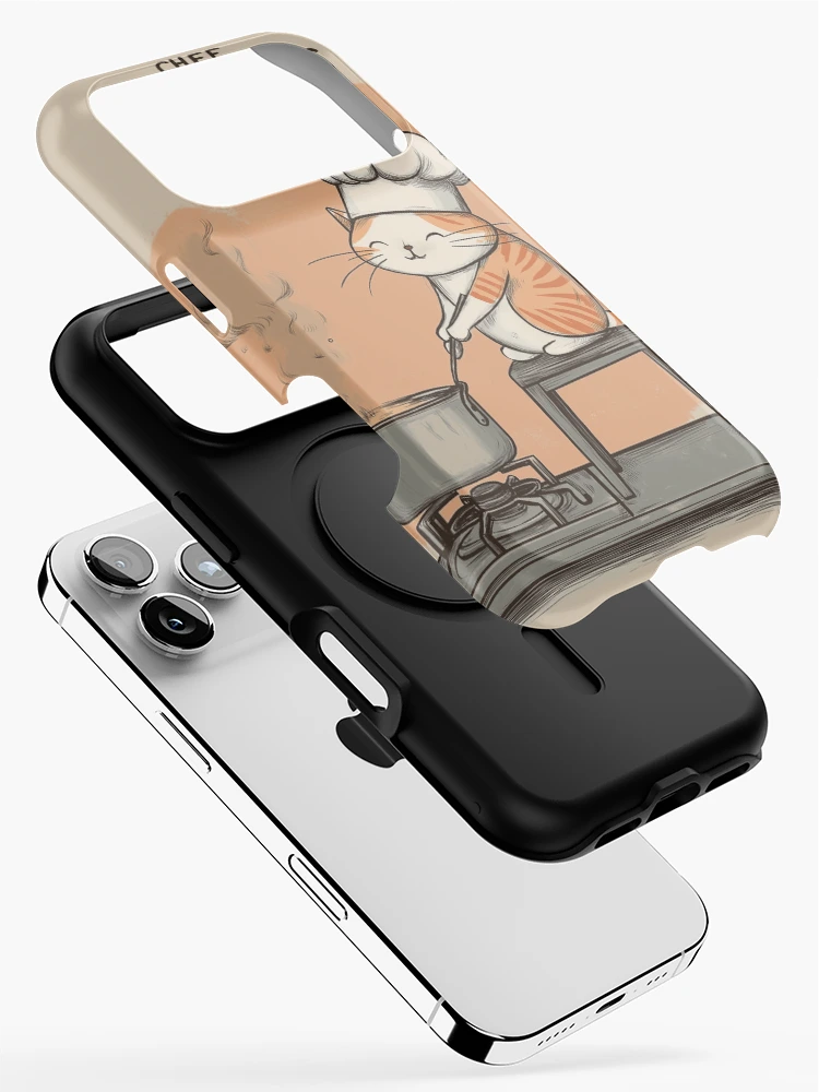 Thumbnail 2 of 4, iPhone Case, Cat Cooking designed and sold by Rtymer.