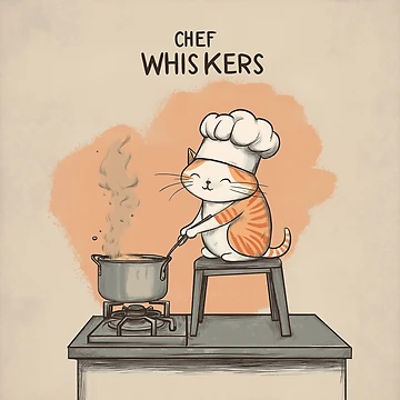 Artwork thumbnail, Cat Cooking by Rtymer