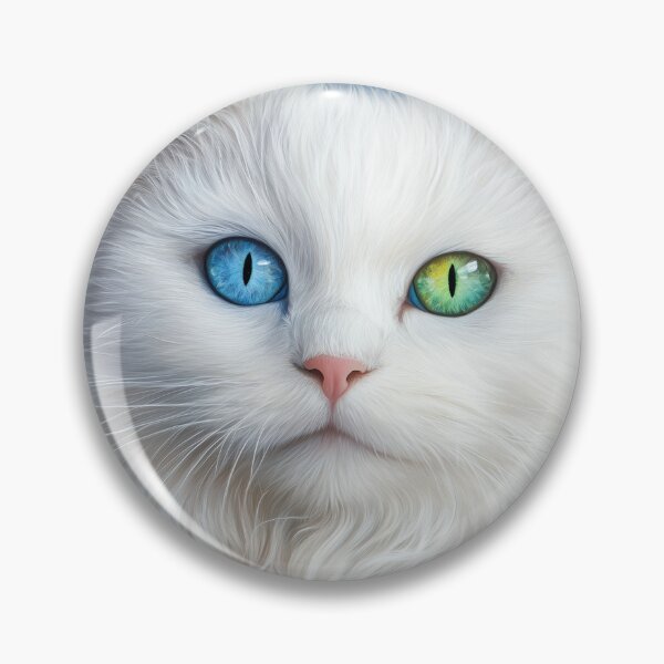 Item preview, Heterochromia-Cat with different colored eyes designed and sold by ACuriousshoppe.