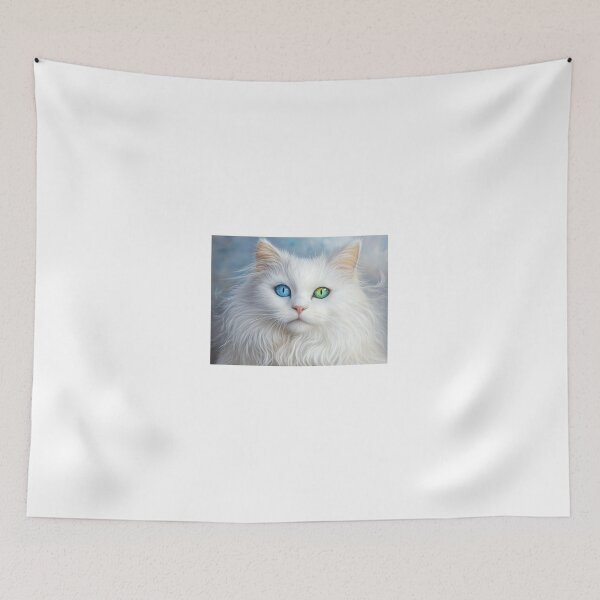 Item preview, Heterochromia-Cat with different colored eyes designed and sold by ACuriousshoppe.
