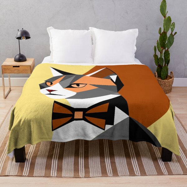 Item preview, Geometric Cat with Bow Tie designed and sold by quibrak.