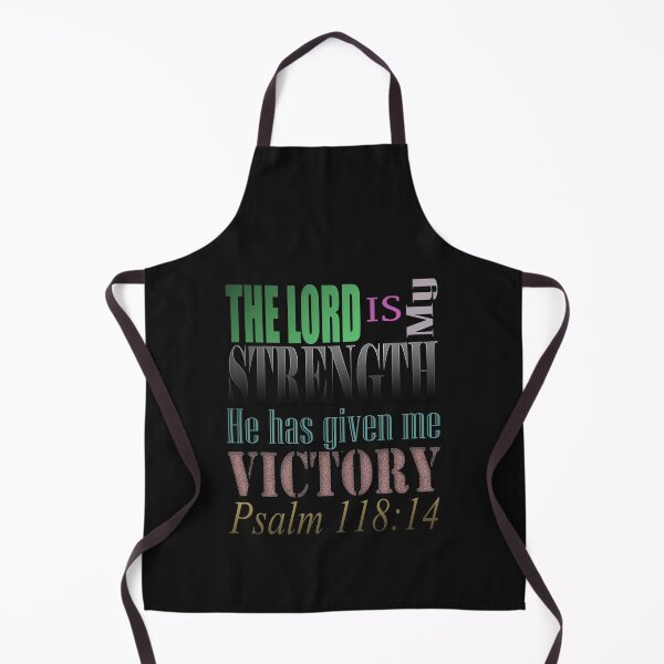 Item preview, Bible Verse Psalm 118:14 The lord is my strength he has given me victory designed and sold by Roland1980.