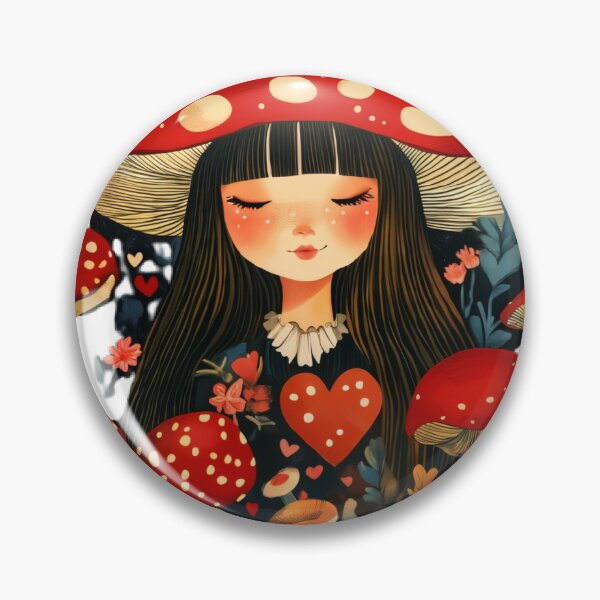 Item preview, Fantasy Mushroom Girl in a Whimsical Forest. designed and sold by MirraStore.