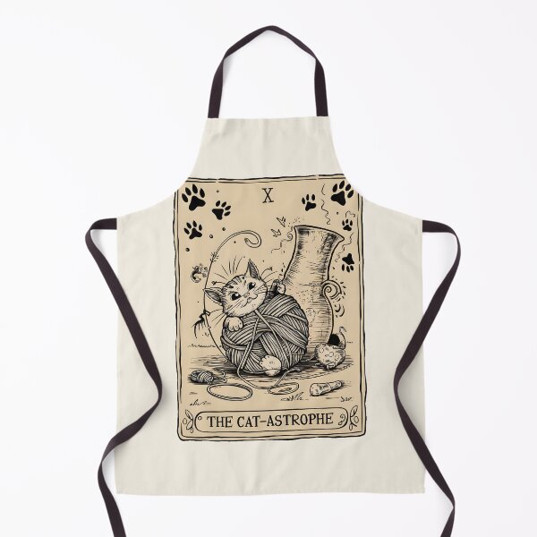 Item preview, "The Cat-astrophe" Tarot Card | Playful Chaos & Mischievous Cat Design designed and sold by MillennialVibe.
