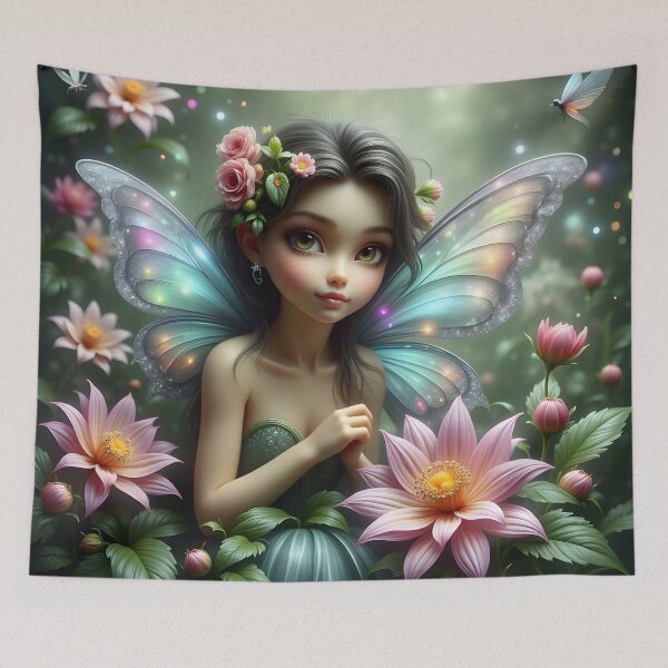 Item preview, Dahlia Fairy- Faerie of the Summer Realm  designed and sold by ACuriousshoppe.