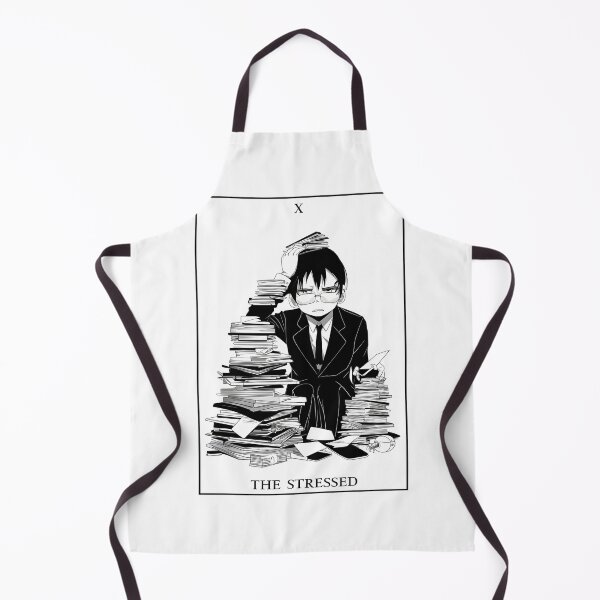 Item preview, "The Stressed" Tarot Card | Manga-Style Overworked & Burnout Design designed and sold by MillennialVibe.