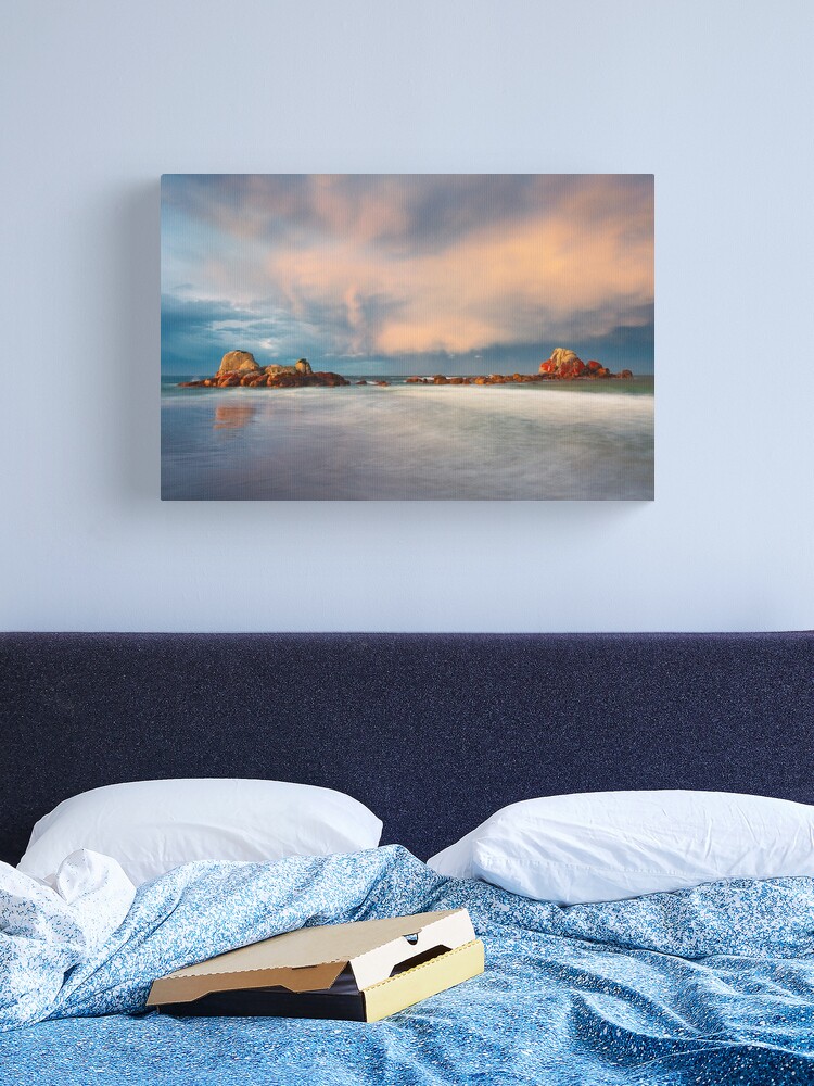 Thumbnail 2 of 3, Canvas Print, Picnic Rocks, Eddystone Pt, Tasmania designed and sold by Chockstone.