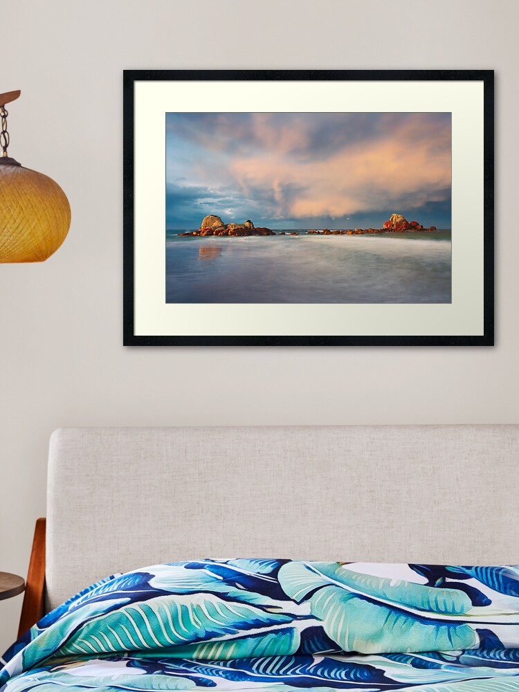 Thumbnail 2 of 7, Framed Art Print, Picnic Rocks, Eddystone Pt, Tasmania designed and sold by Chockstone.