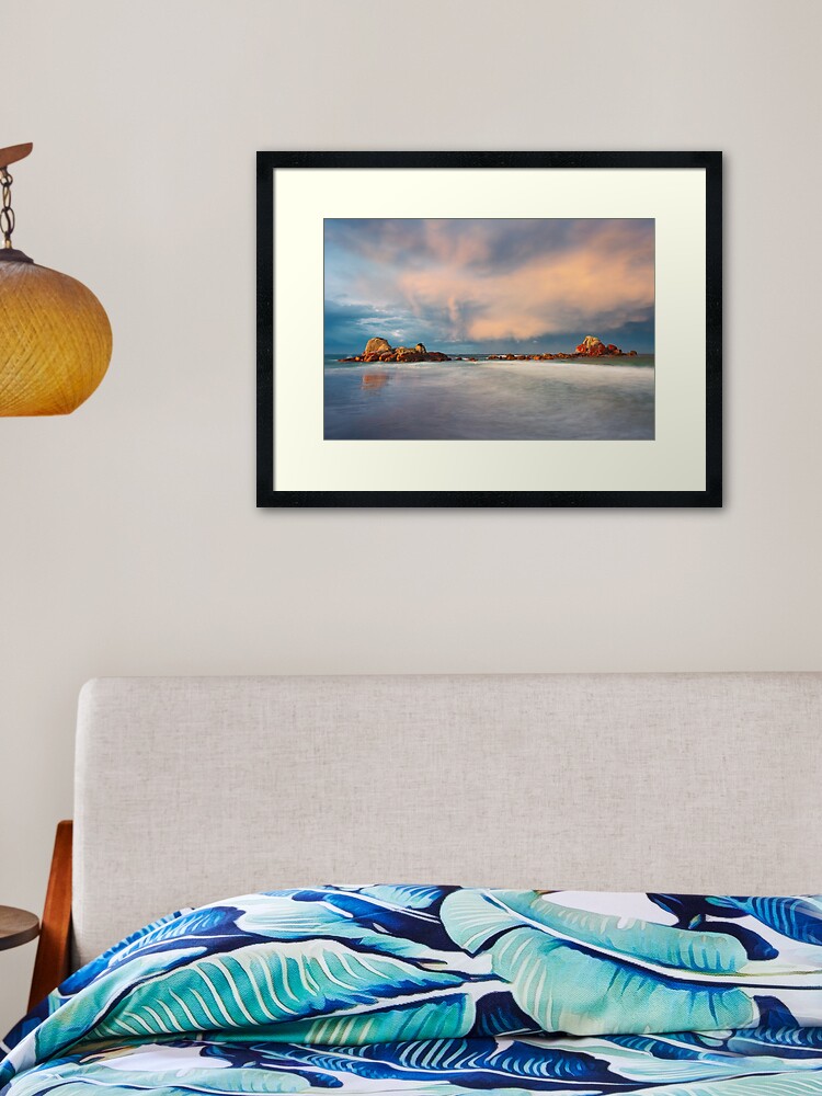 Thumbnail 2 of 7, Framed Art Print, Picnic Rocks, Eddystone Pt, Tasmania designed and sold by Chockstone.