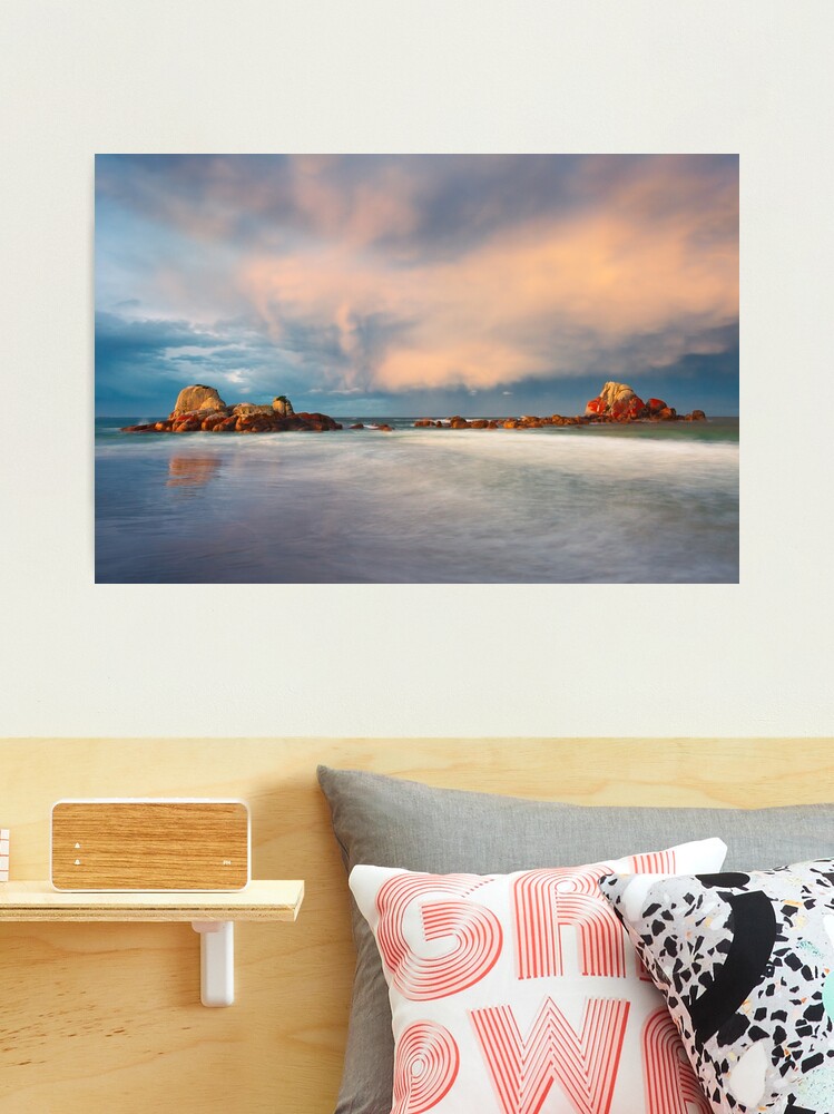 Thumbnail 2 of 3, Photographic Print, Picnic Rocks, Eddystone Pt, Tasmania designed and sold by Chockstone.