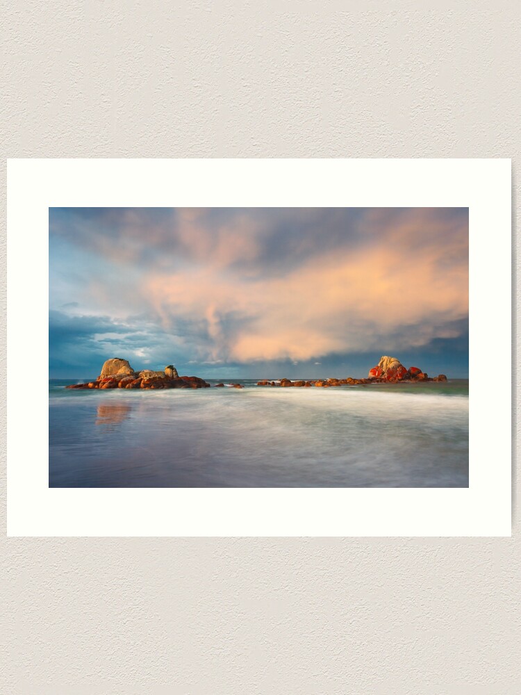 Thumbnail 1 of 3, Art Print, Picnic Rocks, Eddystone Pt, Tasmania designed and sold by Chockstone.