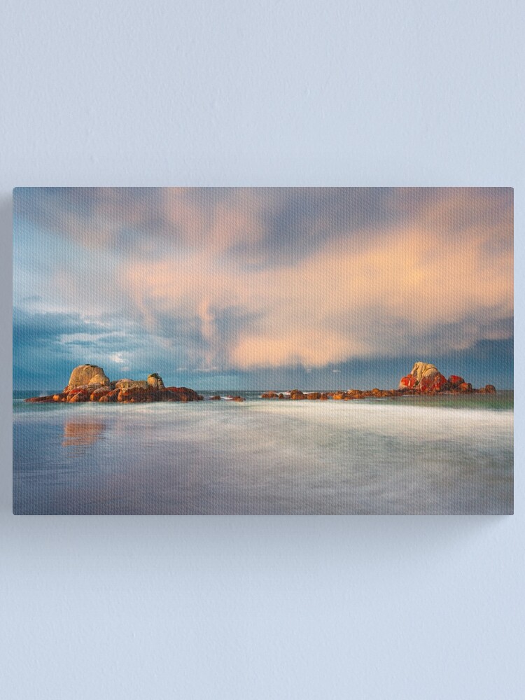 Thumbnail 1 of 3, Canvas Print, Picnic Rocks, Eddystone Pt, Tasmania designed and sold by Chockstone.