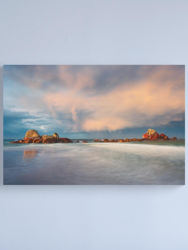 Thumbnail 1 of 3, Canvas Print, Picnic Rocks, Eddystone Pt, Tasmania designed and sold by Chockstone.